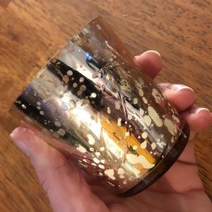 3 rose gold mercury candle votives total